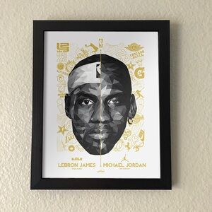 Lebron James Michael Jordan Wall Art
